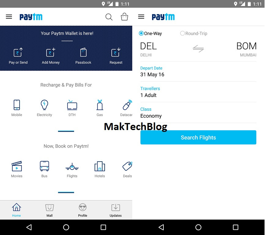PayTM launches Domestic Flight booking on mobile app ...