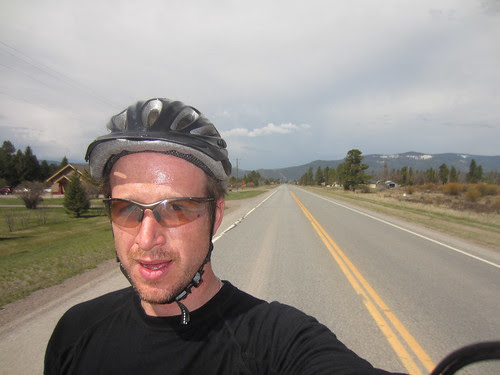 Riding into Lincoln, MT