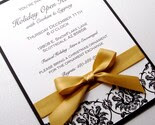 DAMASK HOLIDAY OPEN HOUSE INVITATIONS - 10 PACK