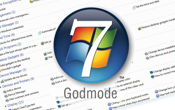 godmode windows 71 شرح تفعيل الـ GodMode في الويندوز والحصول علي كامل الصلاحيات