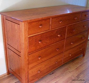 Hand Crafted Traditional Shaker Style Cherry Dresser by H ...