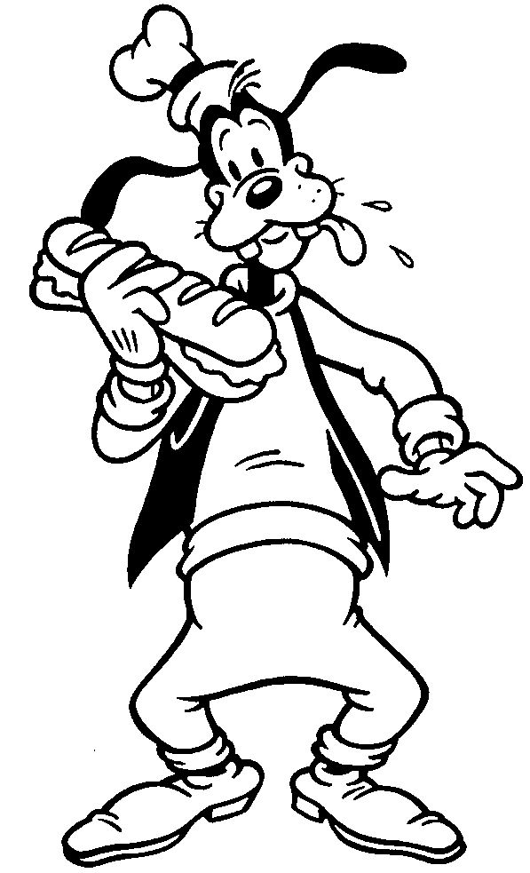 Coloriage Disney Dingo Coloriages Disney Coloriage dingo goofy disney à imprimer. elevez un dragon
