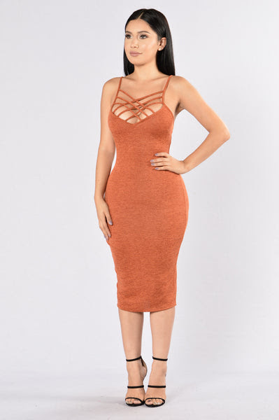 Home » Dresses » Good Life Dress  Rust
