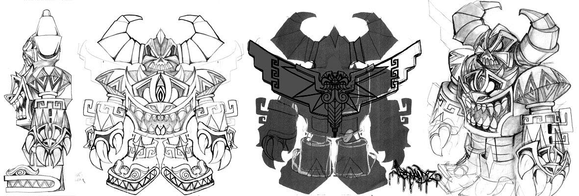 Jesse Hernandez x RAJE Toys teaser sketch