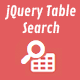 jQuery Table Search Plugin - CodeCanyon Item for Sale