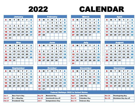 With the new year quickly approaching, now is the time to start planning for 2023. free printable 2022 calendar with holidays pdf png