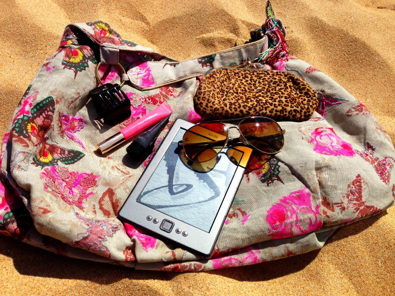 So a requested post...what's in my beach bag?