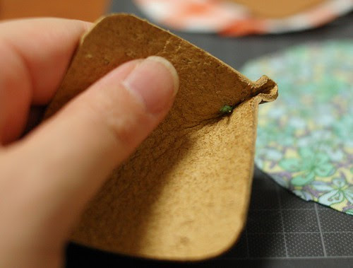 How to make a leather bottom pincushion 11