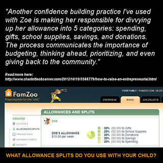 What Allowance Splits Do You Use With Your Child?