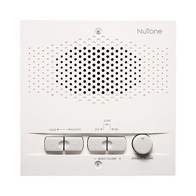 NuTone NRS103 Indoor Remote Station For 3-Wire Intercom Systems, White