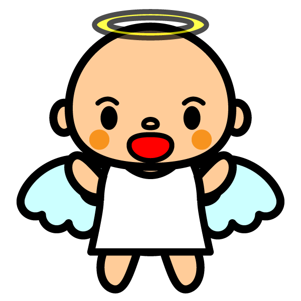 かわいい堕天使の無料イラスト 商用フリー オイデ43