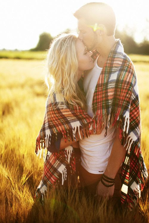 Couple Pose; wrapped in a blanket!