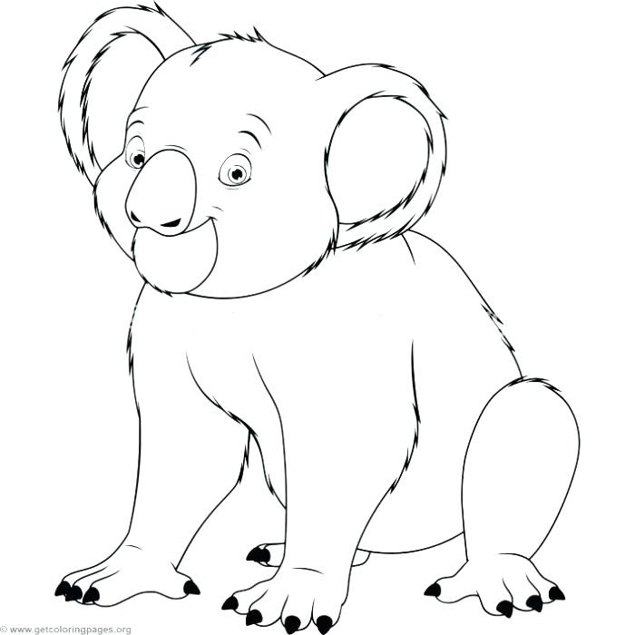 Baby Koala Coloring Pages at GetDrawings | Free download