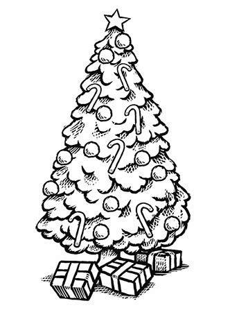 christmas tree coloring