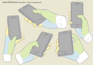 手のイラスト資料集 Hand Reference Hato King