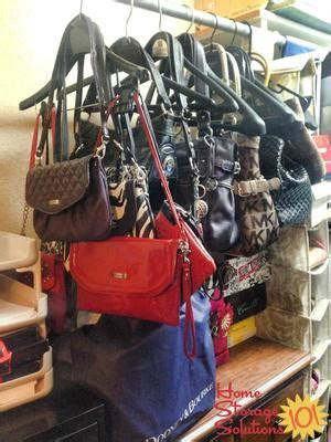 purse handbag storage ideas solutions