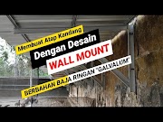Populer Kandang Ayam Baja Ringan dengan Desain WALL MOUNT, terbaru!