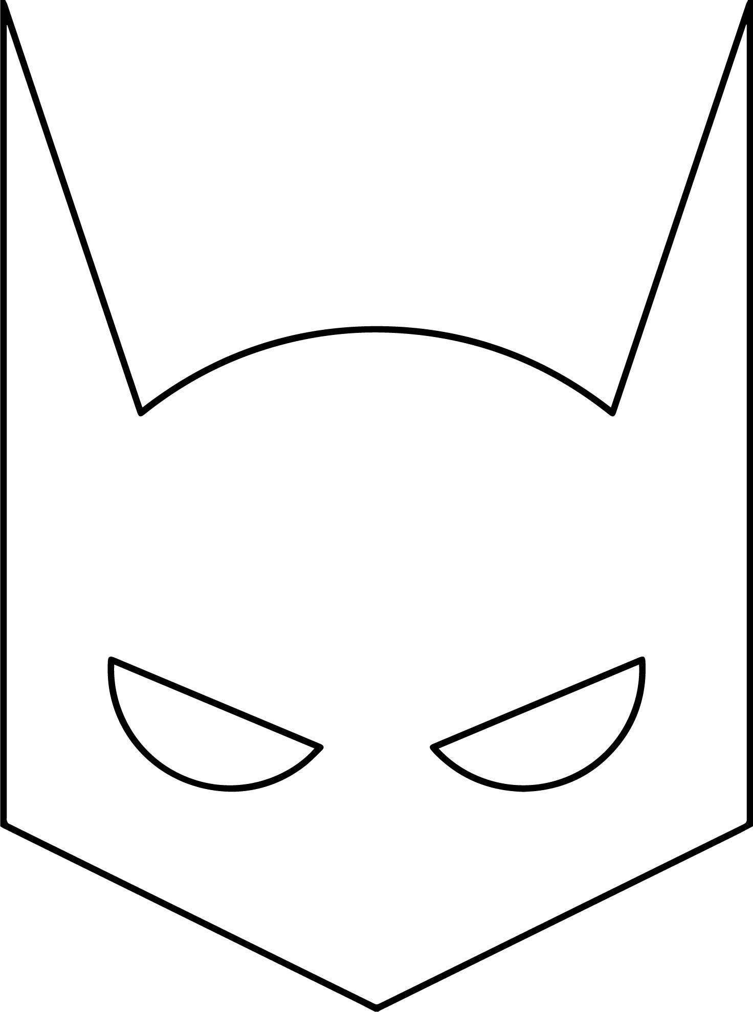 Superhero Mask Coloring Pages at Free