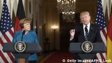 USA Merkel und Trump - PK
