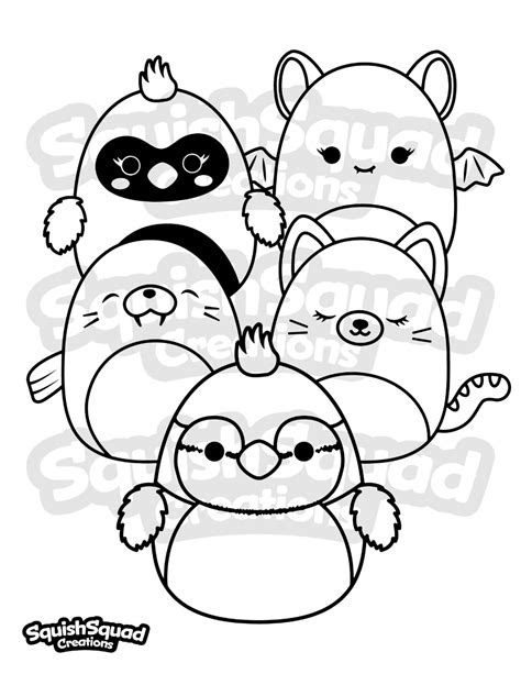  squishmallow coloring page printable squishmallow coloring etsy in
