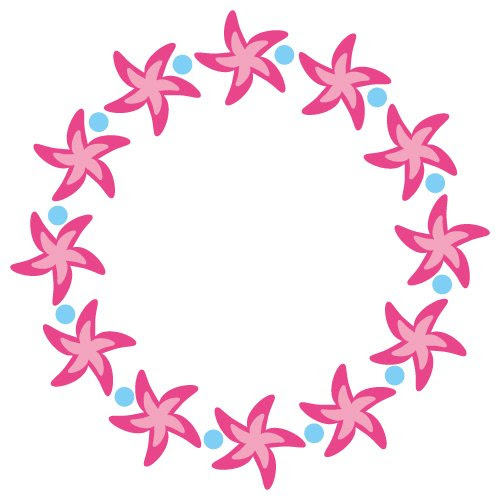 Download FREE Monogram Frame - Starfish, SVG EPS DXF and PNG