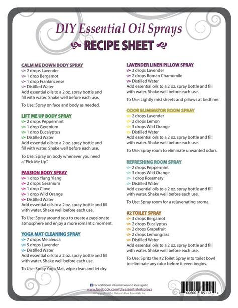 ten simple diy essential oil sprays recipe natures pure