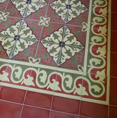 The beauty of cement tile is in the variation and slight imperfections