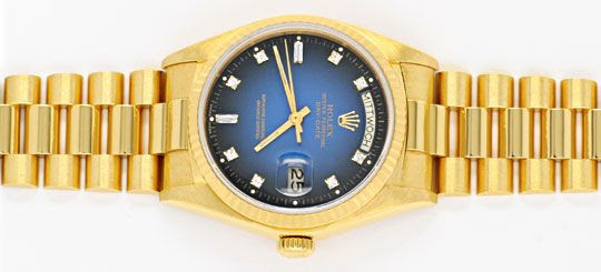 Original-Foto 1, 1A ROLEX DAY DATE, DIAMANTZIFFERBLATT GEPRÜFT NEUWERTIG
