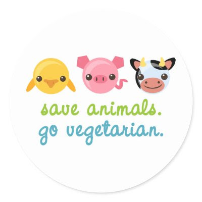 Save animals. Go vegetarian.