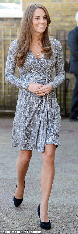 Picture of health: The Duchess of Cambridge looked relaxed as she attended an engagement for Action On Addiction at Hope House in London today