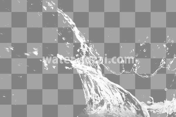 水飛沫が上がる切り抜き透過画像 水のデザイン素材ダウンロードサイト 無料 商用可ダウンロード