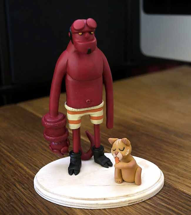 "Hellboy & Meow" custom on-off from Wetworks