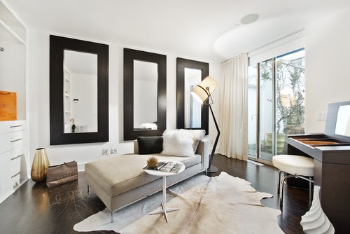Inspiration: Big Black-Framed Mirrors