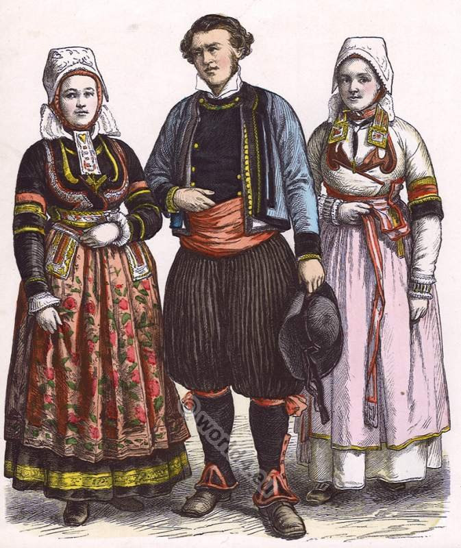 French national costumes. Les costumes regionaux de la ...