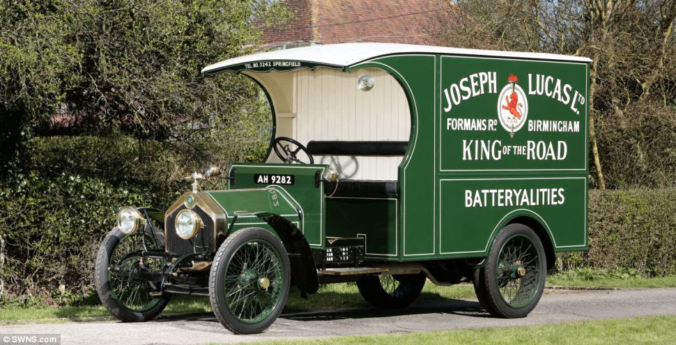 1916 Crossley RF Van: On the outbreak of war in August 1914 Crossley of Manchester changed its production line to almost entirely to producing vehicles for military service. By the Armistice, there were more than 6,000 being used and for 25 years Crossley was the preferred supplier to the RAF. This one sold for £52,900