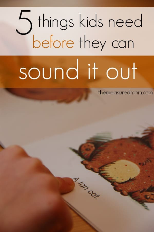 Does your child have these 5 pre-reading skills?  He might be ready to sound out words.