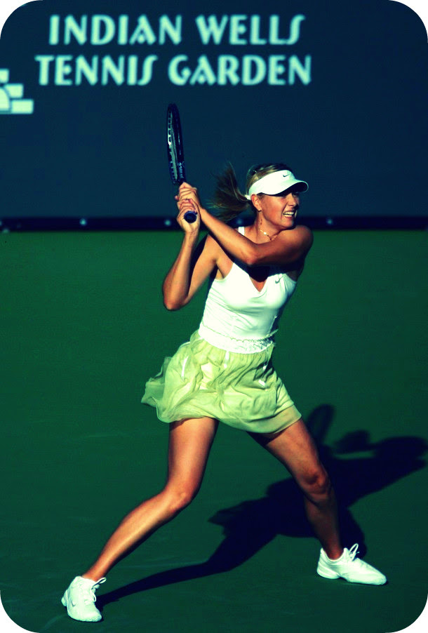 maria sharapova tennis dresses. First Sharapova sighting of