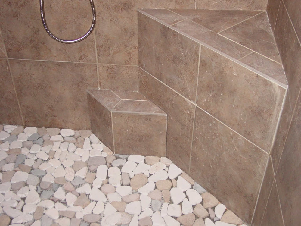Pebble Shower Floors for Tiled Showers  Howto Install 