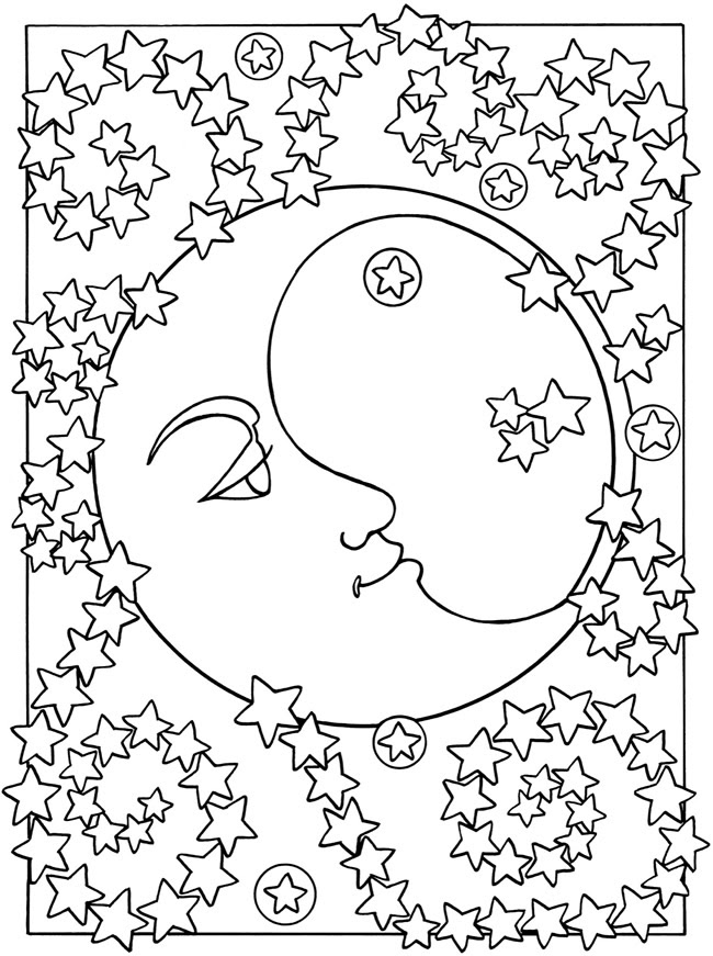 Free Printable Moon Coloring Pages for Kids - Best ...