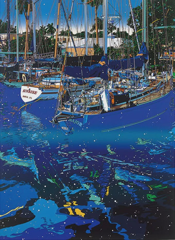 色彩强烈耀眼且张力十足 日本画家铃木英人的绘画作品