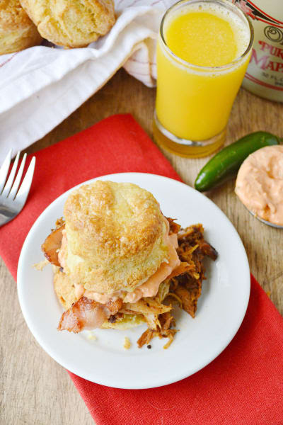 Pulled Pork Breakfast Biscuits Pic
