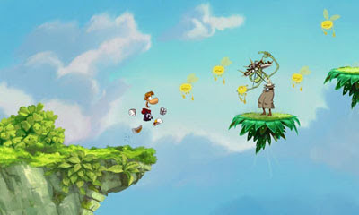 Screenshots of the Rayman Jungle Run for Android tablet, phone.