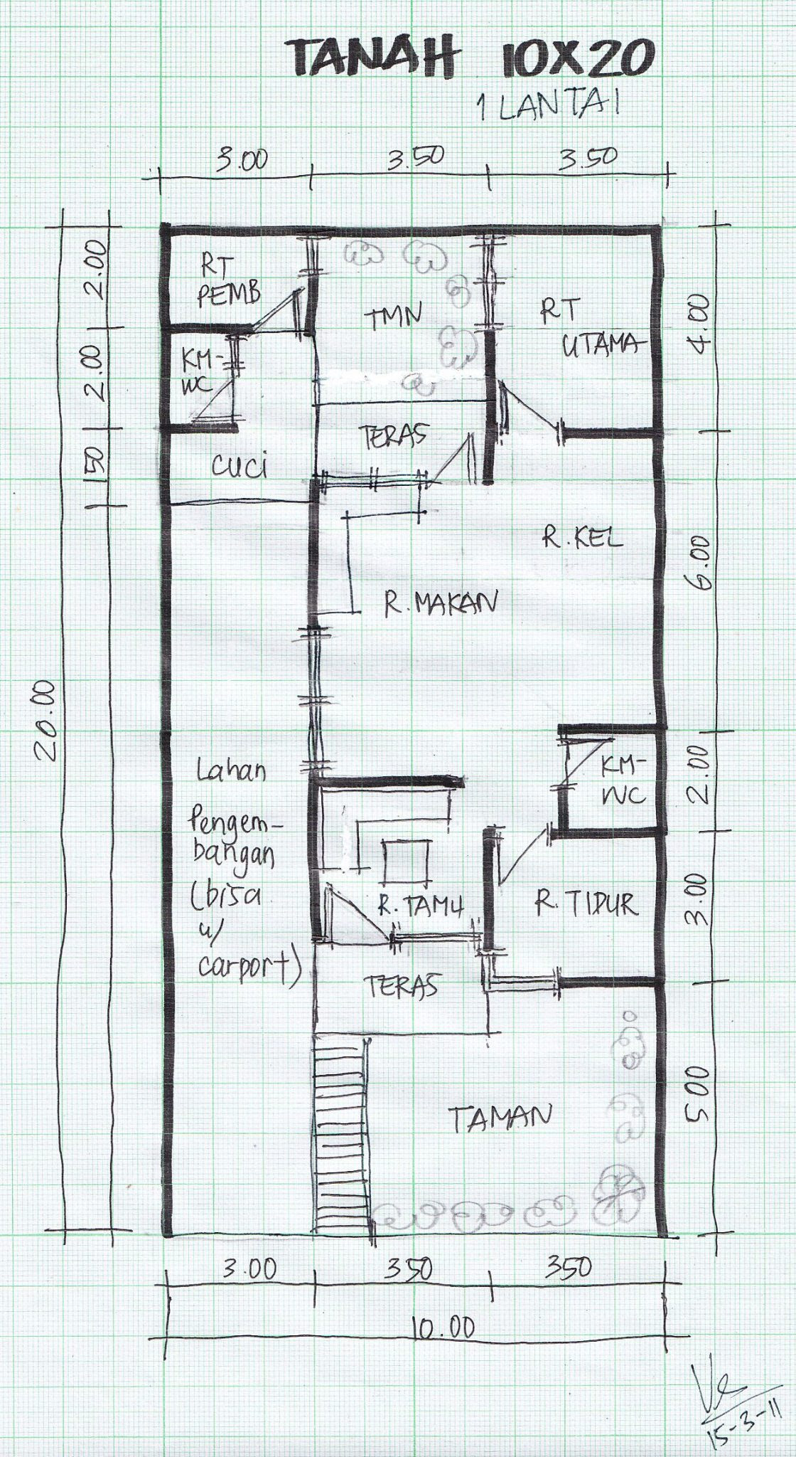DENAH LEBAR 10 METER  Gambar-Rumah-Idaman.com