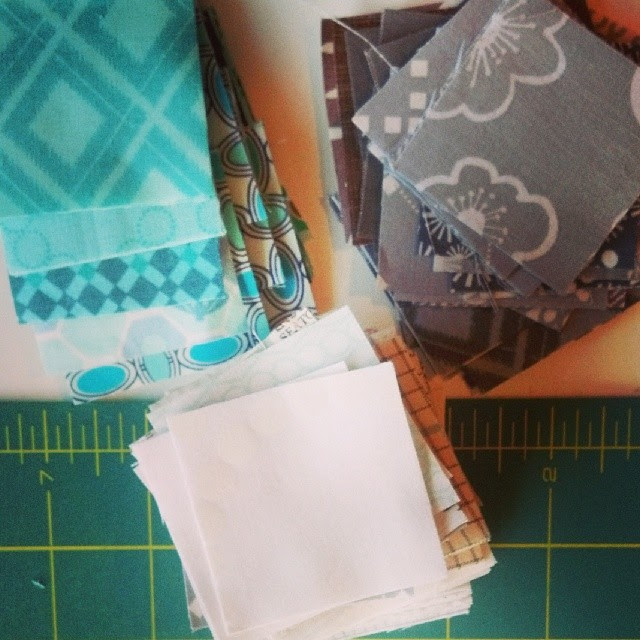 Teeny pieces cut for #smqg BOM....making a Christmas Snowflake pillow. Pattern by Rachel of Wooden Spoon. #widrn tagged by @shecanquilt tagging @sewkatiedid @samilou01 @bestcoasty #smqgbom