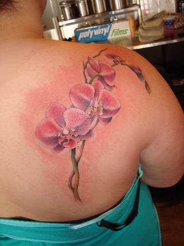 i heart orchids. by locustofthesea. another perty li'l orchid tattoo by me.