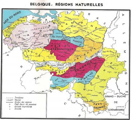 Régions naturelles - Français de Belgique