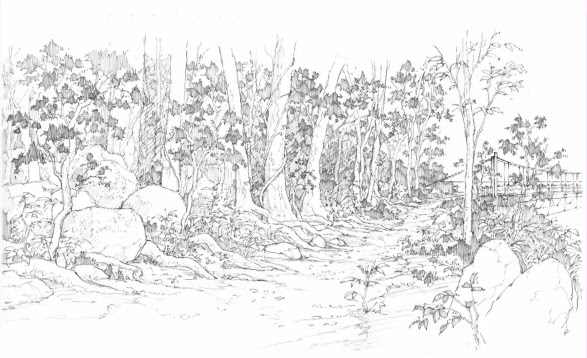 プロの背景の描き方が学べる 攻殻機動隊 や 花咲くいろは などの美術設定で活躍される 塩澤良憲 さんの背景メイキング 萌えイラスト上達法 お絵かき初心者の学習部屋