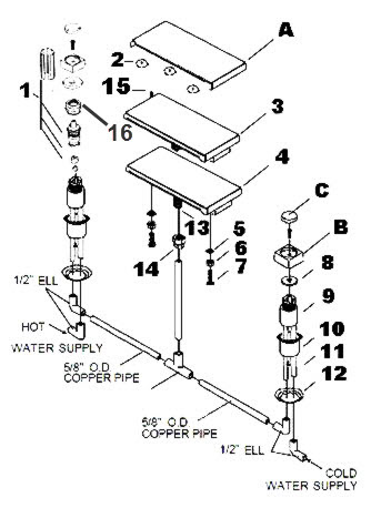 Jacuzzi faucet parts