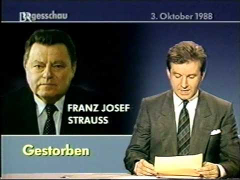 Franz Josef Strauss gestorben - YouTube