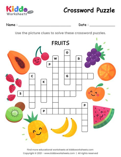  crossword puzzles for kids download free printables for 52 off
